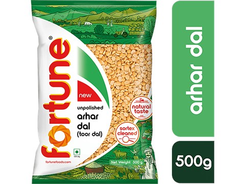 Fortune Unpolished Arhar/Toor Dal, 500 g