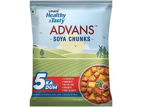 Emami Healthy & Tasty Advans Nutri Soya Chunk, 1 kg