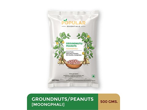 Popular Essentials Groundnuts, 500 g