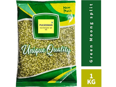 Pulsesman  Green Moong - Split, 1 kg