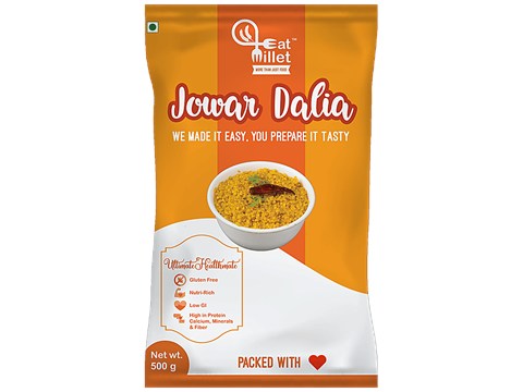 EatMillet Jowar Dalia, 500 g