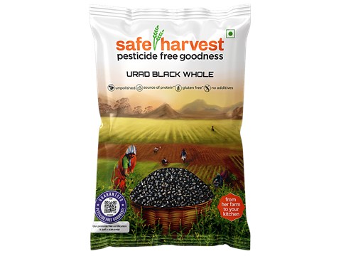 Safe Harvest Urad Black Whole, 500 g