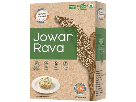 Organic Wisdom  Jowar Rava, 400 g
