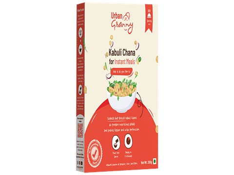Urban Granny  Urban Granny  Kabuli Chana for Instant Meals - Pre-Soaked & Boiled, 200 g