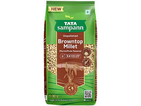 Tata Sampann Unpolished Browntop Millet/Murat/Kula Saamai, 500 g