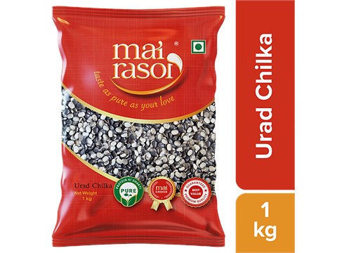 Mai Rasoi Black Kali Urad Dal - Split, Chilka, Unpolished, Protein & Fibre Rich, For Making Soups, 1 kg