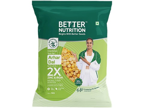 Better Nutrition Arhar Dal - Unpolished, 1 Kg