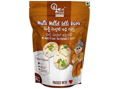 EatMillet Multi Millet Idli Rava, 500 g