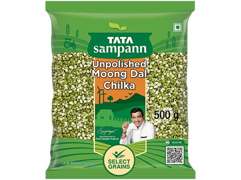 Tata Sampann Unpolished Moong Dal Chilka, 500 g