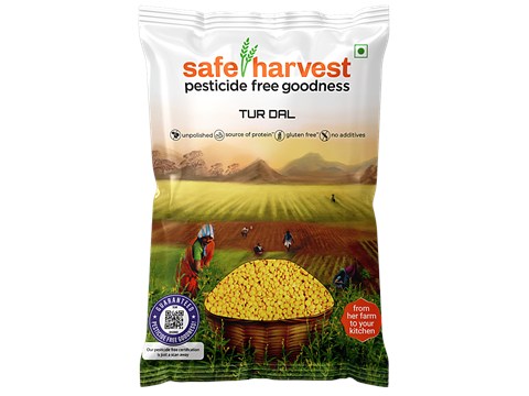 Safe Harvest Tur Dal, 500 g