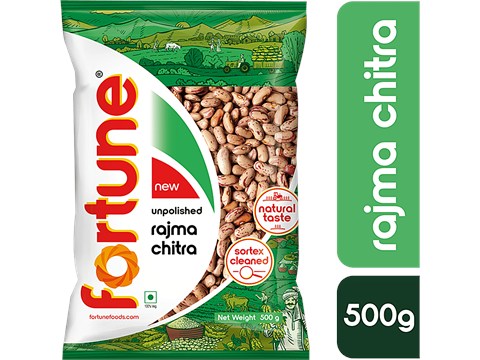 Fortune Unpolished Rajma Chitra, 500 g