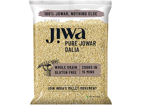 Jiwa Pure Jowar Dalia, 500 g