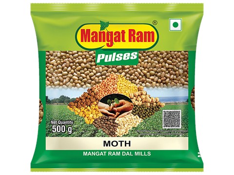 Mangat Ram Pulses Moth Dal, 500 g
