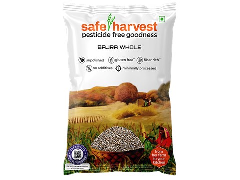 Safe Harvest Bajra Whole - Pesticide Free, 500 g