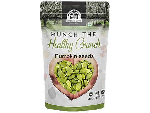 Wonderland Foods Pumpkin Seeds - High Protein, Gluten Free, Vegan, 250 g