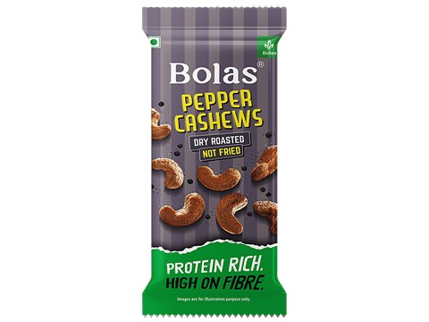 Bolas Dry Roasted Pepper Cashews, 25 g