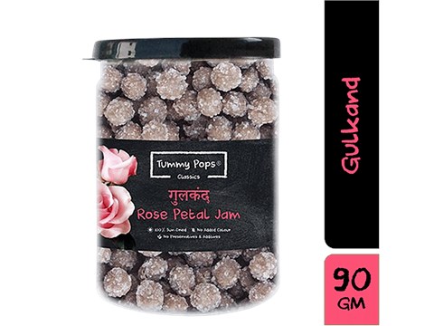 Tummy Pops Mouth Freshener/Mukhwas - Classic Gulkand Rose Petal Jam, After Meal Digestive, 90 g