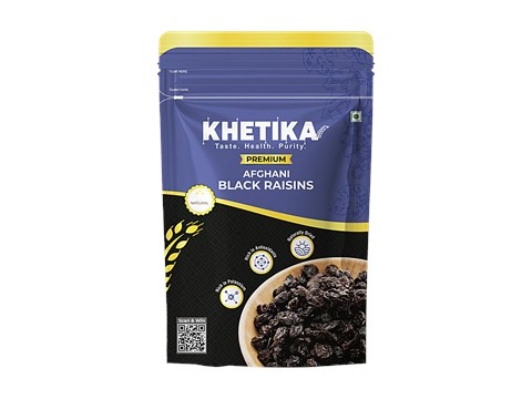 Khetika Premium Afghani Black Raisins, 200 g