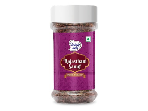 Delight Nuts Rajasthani Saunf Mouth Freshener - Helps Boost Immunity & Digestion, 120 g