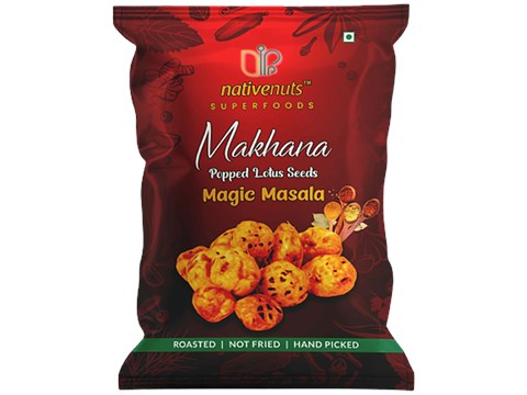 Nativenuts Superfoods Roasted Makhana - Magic Masala, 15 g