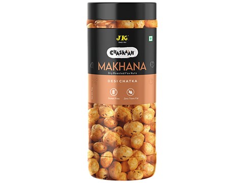 JK Chaskaah Makhana - Desi Chataka, Dry Roasted, Zero Cholesterol, 70 g
