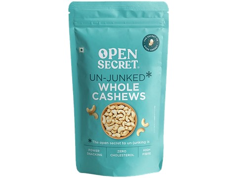 Open Secret Un-Junked Whole Cashews, 200 g