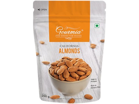 Gourmia California Almonds, 200 g