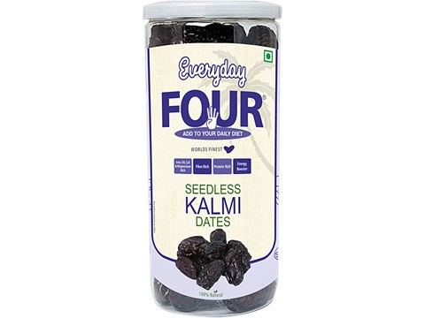 Everyday Four Seedless Kalmi Dates - Rich In Protein & Fibre, Naturally Sweet, Boosts Energy, 400 g