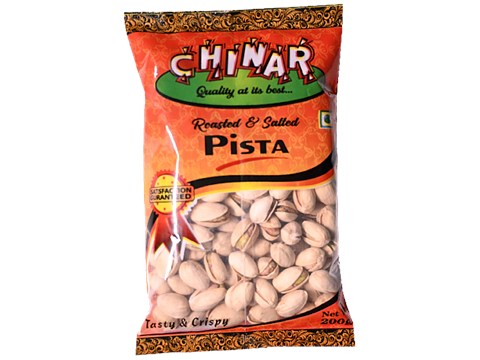 Chinar Roasted & Salted Pista - Tasty & Crispy, 200 g