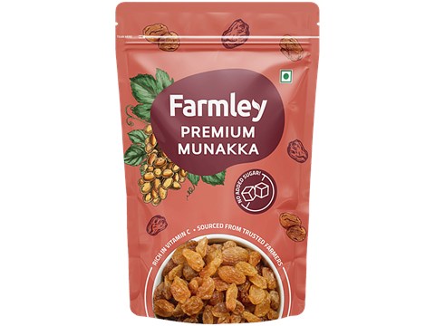 Farmley Premium Munakka - Rich In Protein, Perfect Snack, 200 g