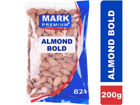 Mark Premium Almond Bold- Dry Fruit, Rich In Protein & Fibre, Helps Manage Weight, Good For Heart, 200 g