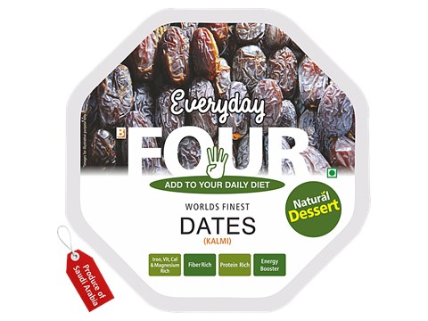 Everyday Four Kalmi Dates - Worlds Finest, 400 g