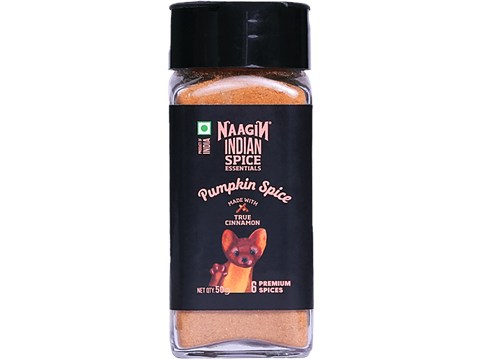 NAAGIN Indian Spice Essentials - Pumpkin Spice Mix, True Cinnamon, 6 Premium Spices, 50 g