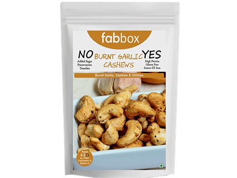 Fabbox Burnt Garlic Cashew/Godambi, 70 g