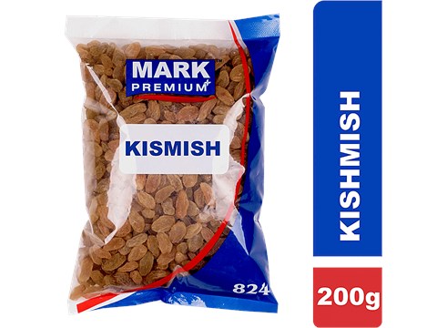 Mark Premium Kismish - Dry Fruit, Rich In Fibre, Healthy Snack, Helps In Digestion, 200 g