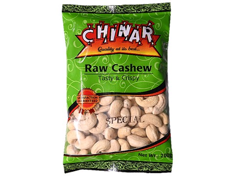 Chinar Raw Cashew - Special, Tasty & Crispy, 200 g