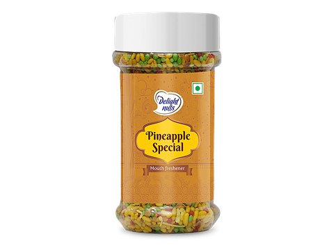 Delight Nuts Pineapple Special Mouth Freshener - Helps Boost Immunity & Digestion, 140 g
