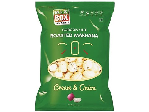 Mix Box Roasted Makhana - Cream & Onion, 32 g