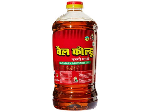 Bail Kolhu Kachi Ghani Mustard Oil, 2 L
