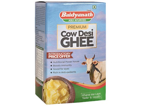 Baidyanath Ayurvedant Desi Cow Ghee - Premium, Rich In Antioxidants, Boosts Immunity, 1 L