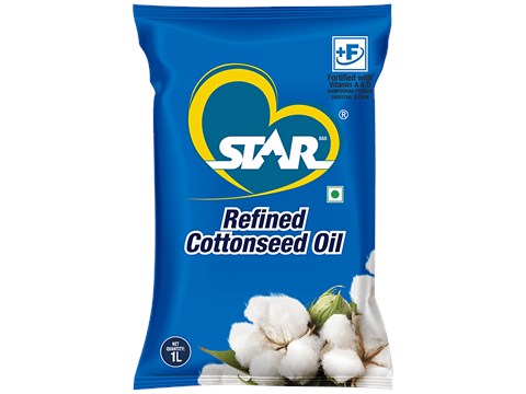 Star 555 Refined Cottonseed Oil, 1 L