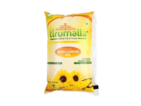 Tirumalla Refined Sunflower Oil, 1 L