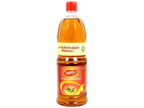 Chithirai Gingelly/Sesame/Til Oil - Pure & Natural, Heart-Healthy, For Cooking, 1 L