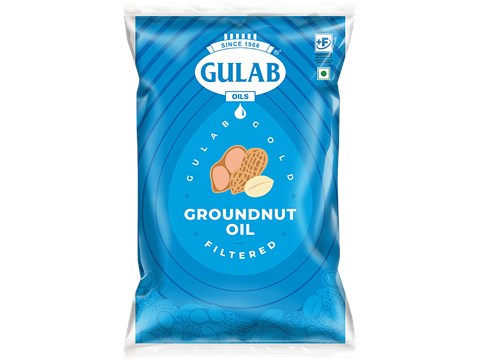 Gulab Oils Filtered Groundnut Oil, 870 g