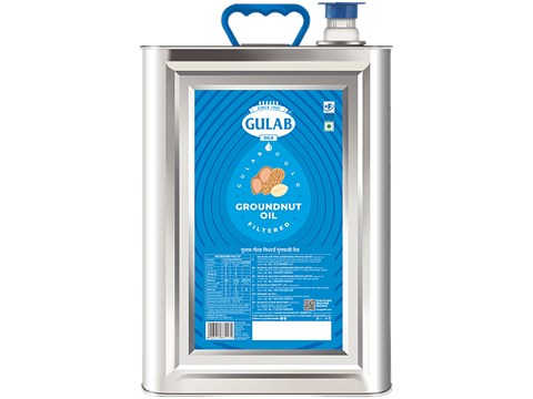 Gulab Oils Filtered Groundnut Oil, 13 kg