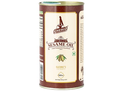 Chekko Cold Pressed Virgin Sesame Oil, 500 ml