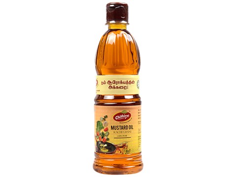 Chithirai Mustard Oil - Kachi Ghani, Pure & Natural, Healthy, For Cooking, 500 ml