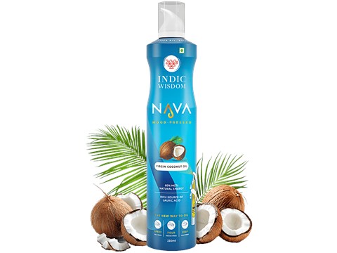 Indic Wisdom Nava Wood-Pressed Virgin Coconut Oil, 250 ml