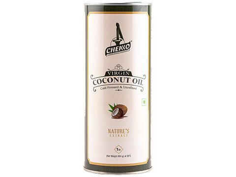 Chekko Cold Pressed Virgin Coconut Oil, 1 L