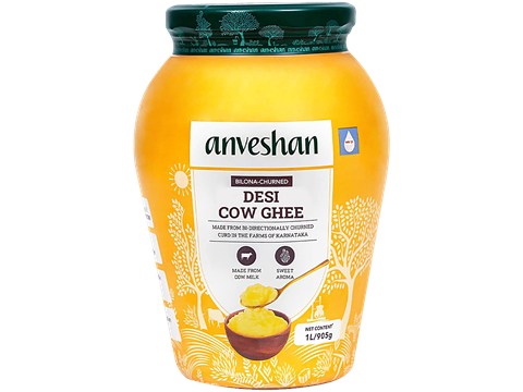 Anveshan A2 Desi Cow Ghee, 1 L